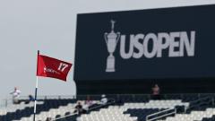 Flag on 17th green at Oakmont US Open 2025